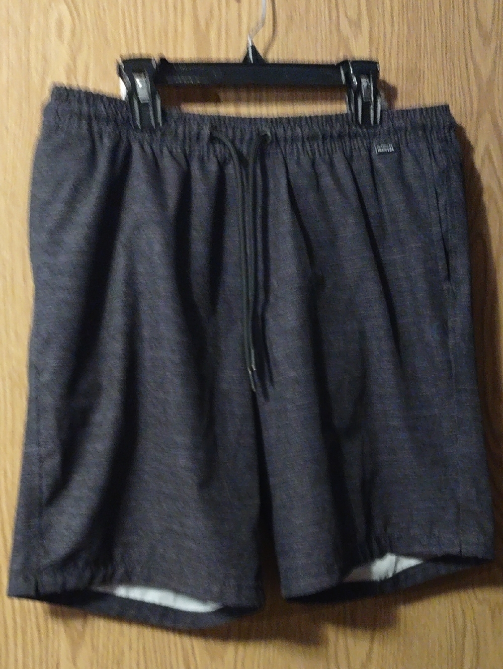 Hurley Men's Charcoal Elastic Waist Shorts